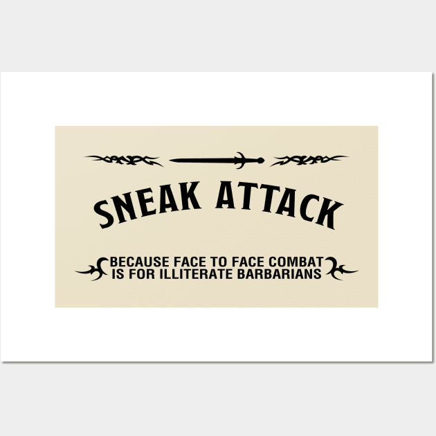 Sneak Attack Wall Art by masciajames